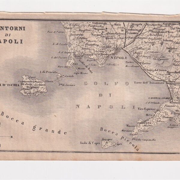 Mappa dei dintorni di Napoli, 1873