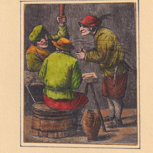 da Adriaen Van Ostade, Contadini in un interno