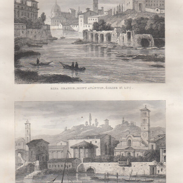 Roma, Ripa Grande, Tempio di Vesta, 1834