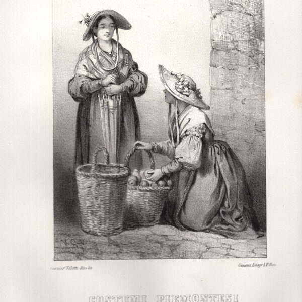 Costumi Piemontesi, Dintorni di Torino, 1850