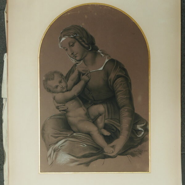 La Vergine ed il Bambino, Prosper Potherat (XIX sec.), 1856