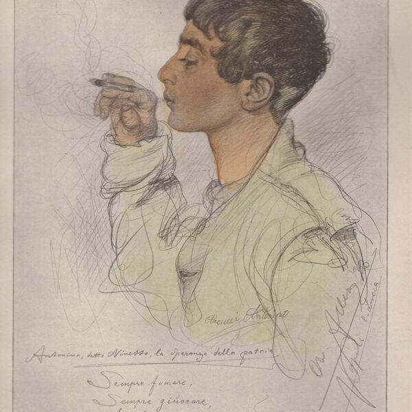 Christian Wilhelm Allers, Giovane fumatore, 1890