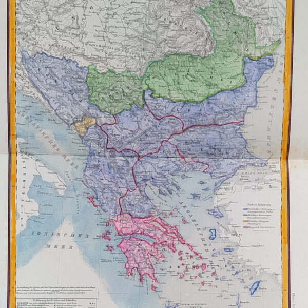 Mappa della Europa Est, 1869
