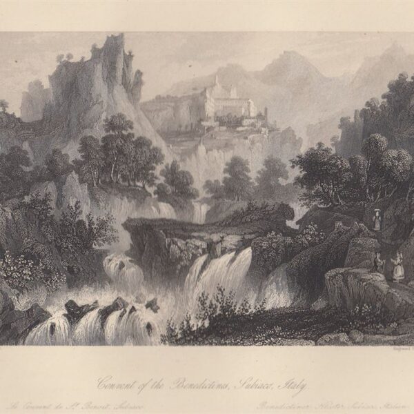 Subiaco, Convento dei Benedettini, 1850