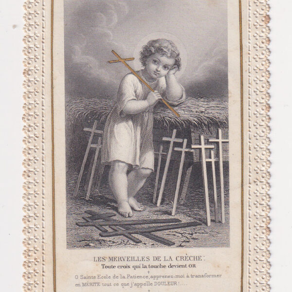 Santino antico, Bambino con Croce, XIX sec.