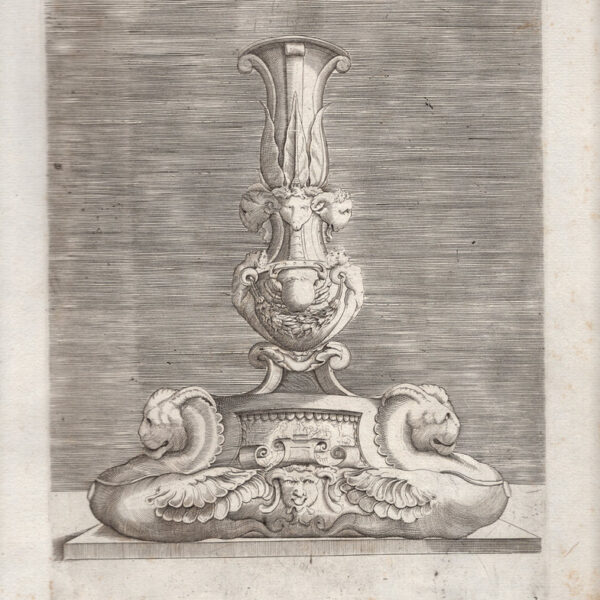 Enea Vico (1523-1567) - Vaso ornato con leoni, 1543