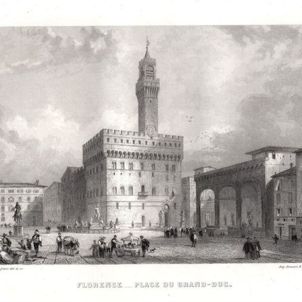 Firenze, Piazza del Granduca, 1860