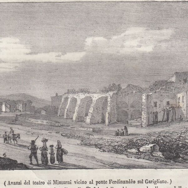 Minturno, Ponte Ferdinandeo sul Garigliano, 1845