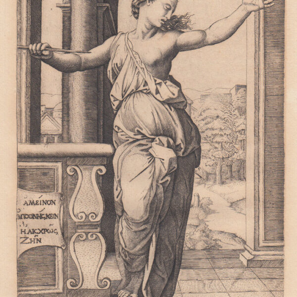 Marcantonio Raimondi, Lucrezia, 1520, XIX secolo
