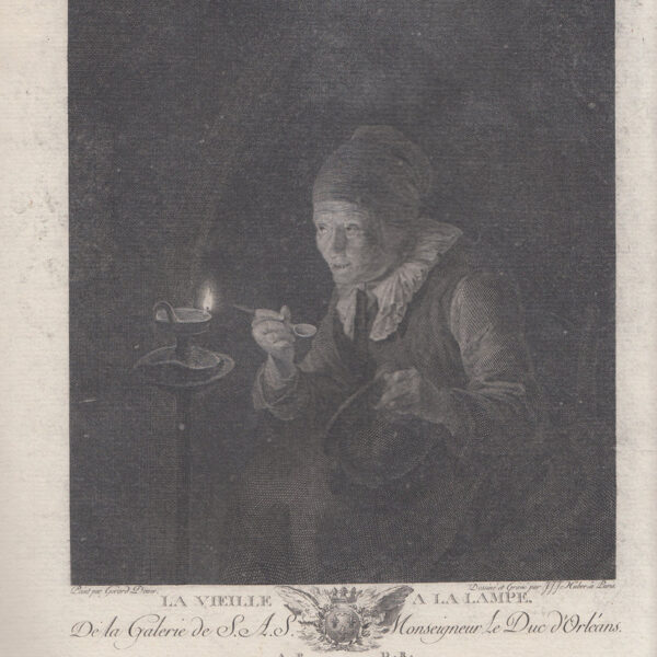 Gerard Dou, La vecchia alla lampada, 1786