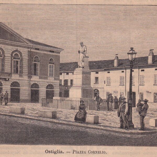 Ostiglia, Mantova, Piazza Cornelio, 1890