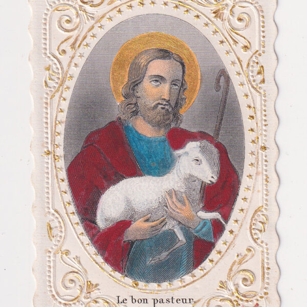 Il Buon Pastore, Santino del XIX sec.