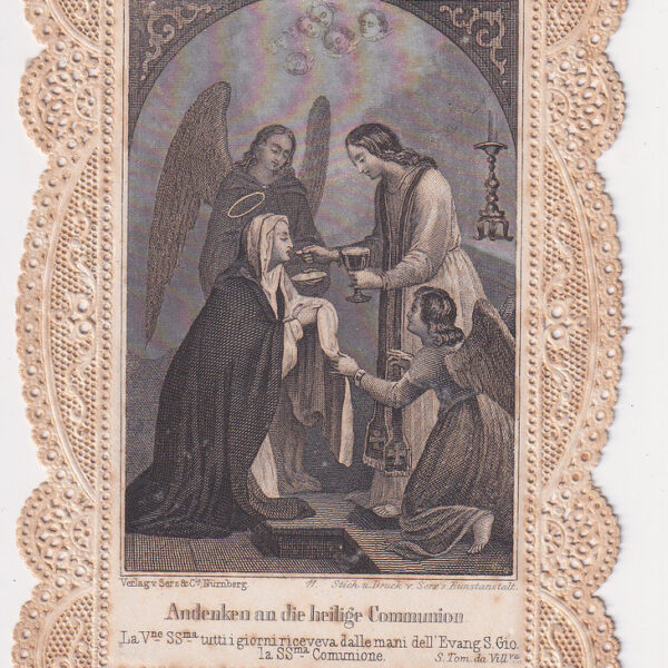 Santino antico, Comunione, Gesù, 1850-70