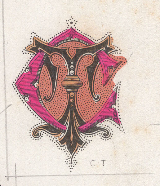 Cifre CT intrecciate, 1881