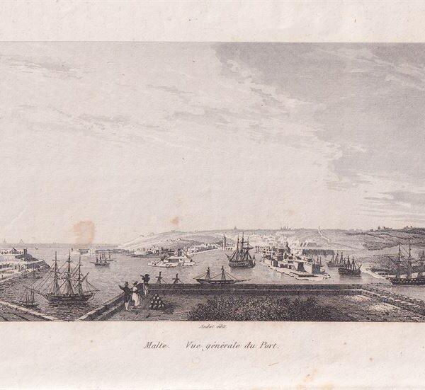 Malta, Veduta del Porto, 1835