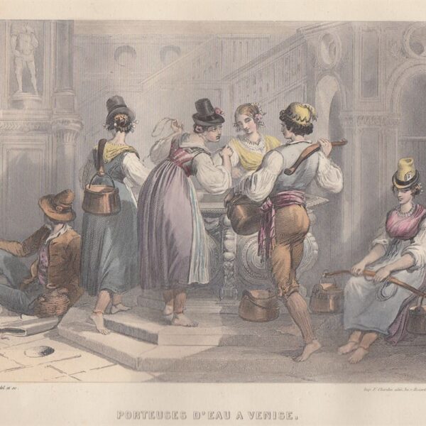 Portatori di acqua a Venezia, 1864