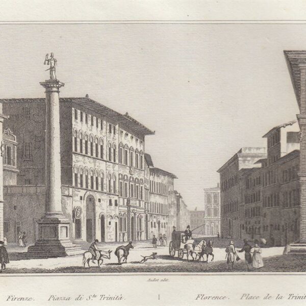 Firenze, Piazza di Santa Trinità, 1834-1837