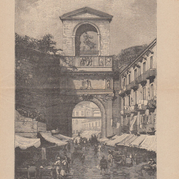 Napoli, Porta Capuana, 1880