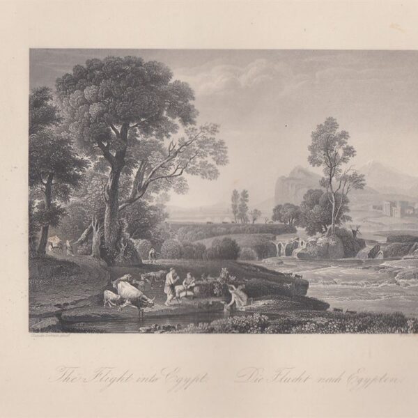 Fuga in Egitto, C. Lorrain, 1840-50