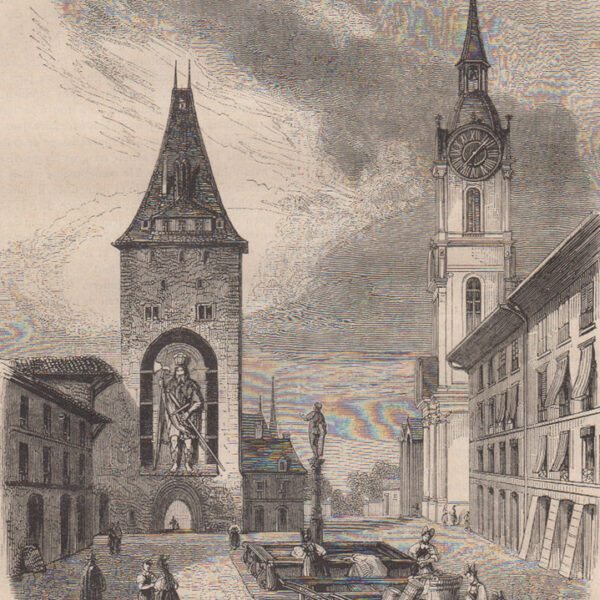Torre di Golia Berna. Svizzera.  1840-70