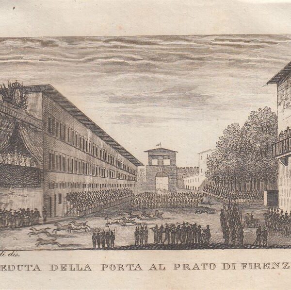 Veduta della Porta al Prato di Firenze, 1826