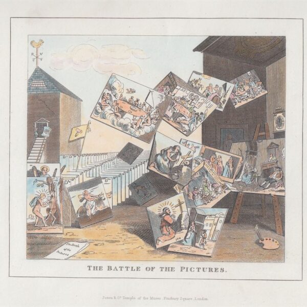 La battaglia delle immagini, W.Hogarth, 1850-60