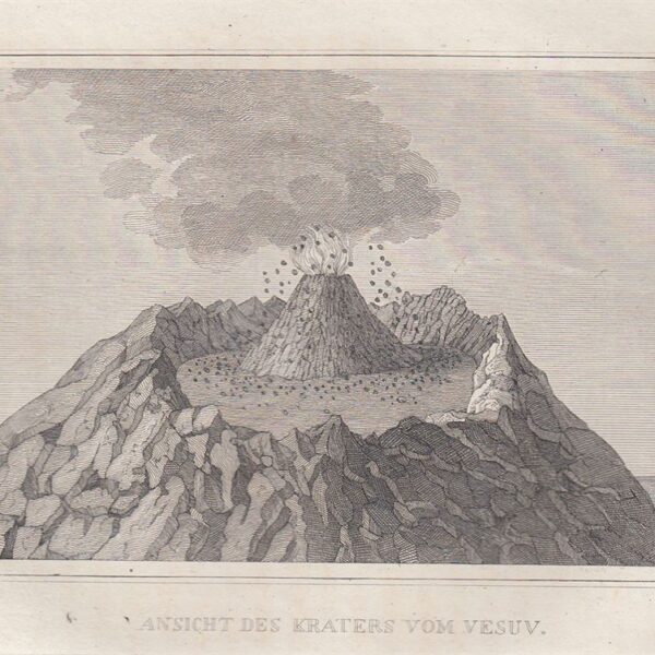 Napoli, Vesuvio in Eruzione, 1834