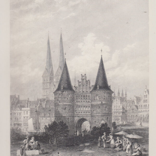 Lubecca, The Holstein Gate, 1884