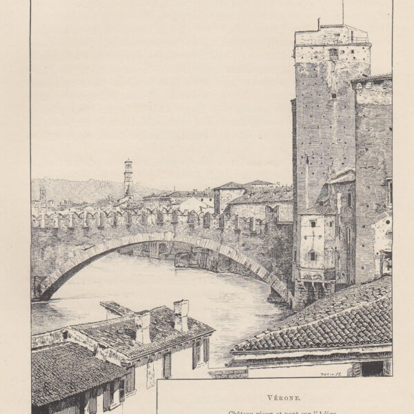 Verona, Ponte sull'Adige, 1890