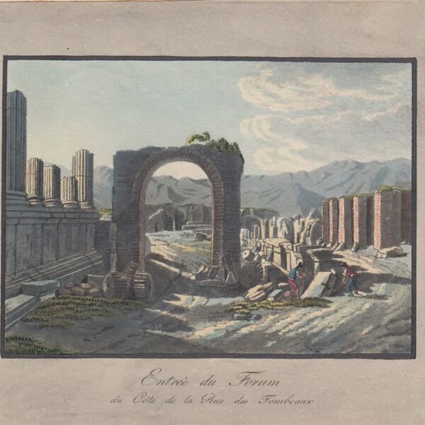 Pompei, Entrata del Foro, 1830