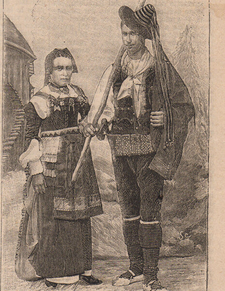 Cosenza, Contadina e Pastore, 1894