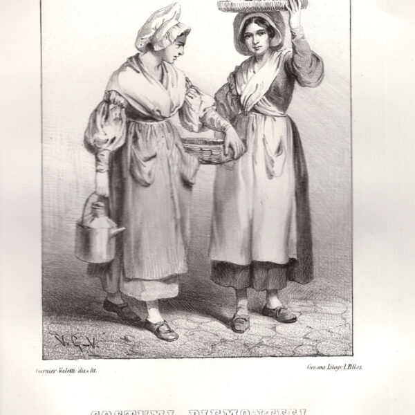 Costumi Piemontesi, Dintorni di Chambery, 1850