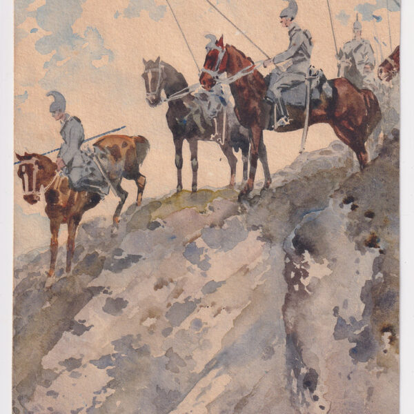 Aurelio Craffonara, Cavalleria, acquarello