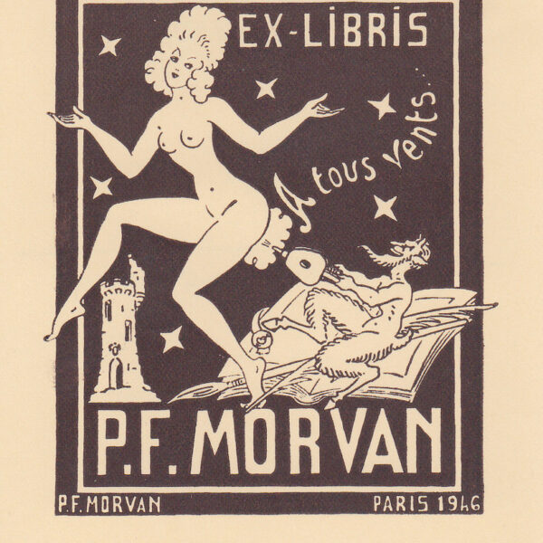 P.F. Morvan (Francia) exlibris