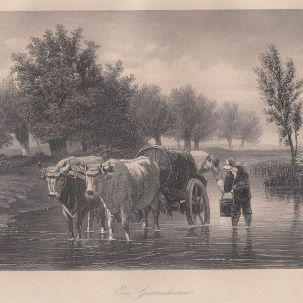 Il carro con buoi, A.H.Payne, 1840-50