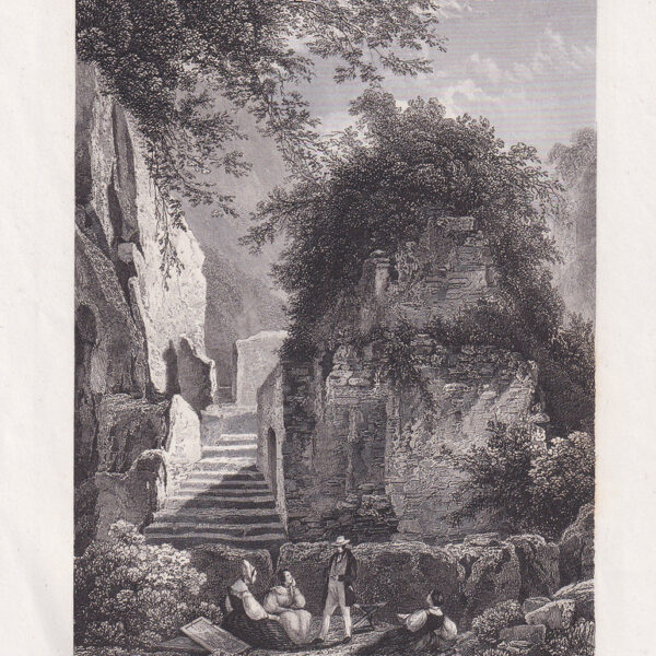 Napoli, Sepolcro di Virgilio, 1840