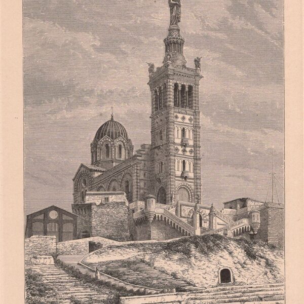 Marsiglia, Notre Dame de la Garde pres Marseille, 1860