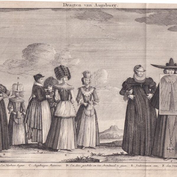 Donne e costumi di Augusta , 1724