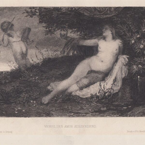 Venere e Amore, A.Bocklin, 1840-50