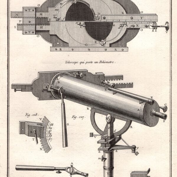 Astronomia, 1771, cannocchiale telescopio