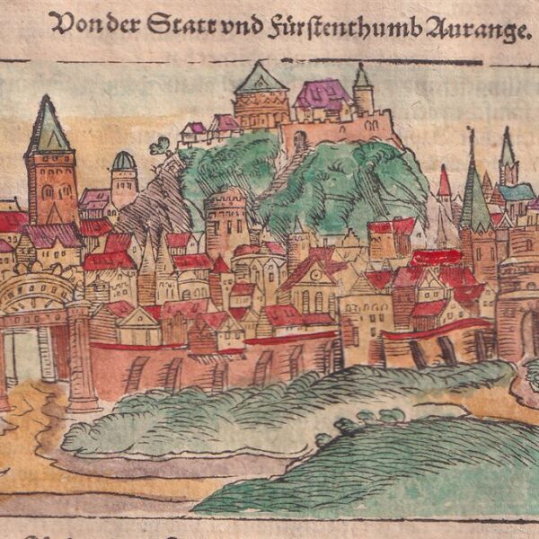 Veduta di Orange, Aurange, 1614