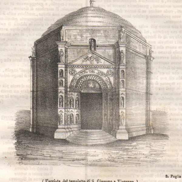 Vicovaro, 1846  Facciata del tempietto di S.Giacomo