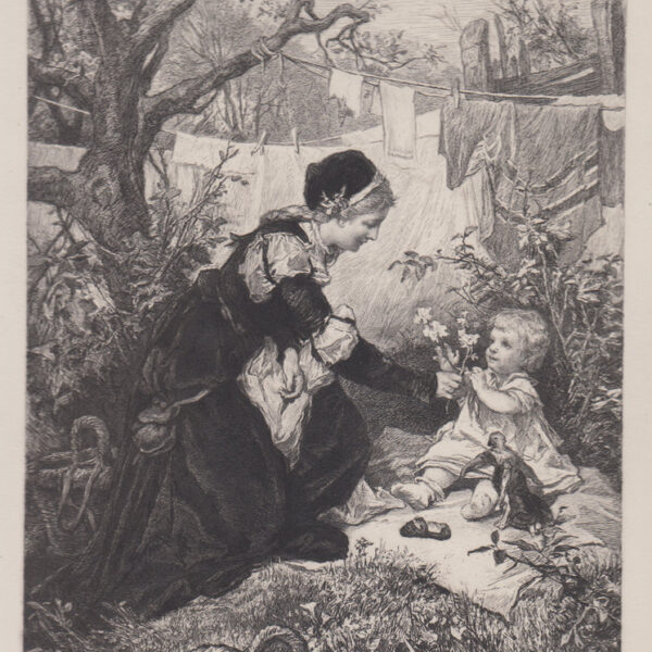 Mamma e bambina, 1870