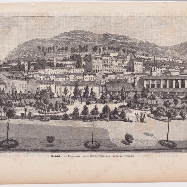 Gubbio, Panorama, 1890