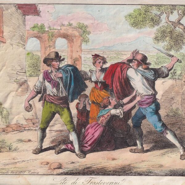 Pinelli, Lite di Trasteverini, 1815