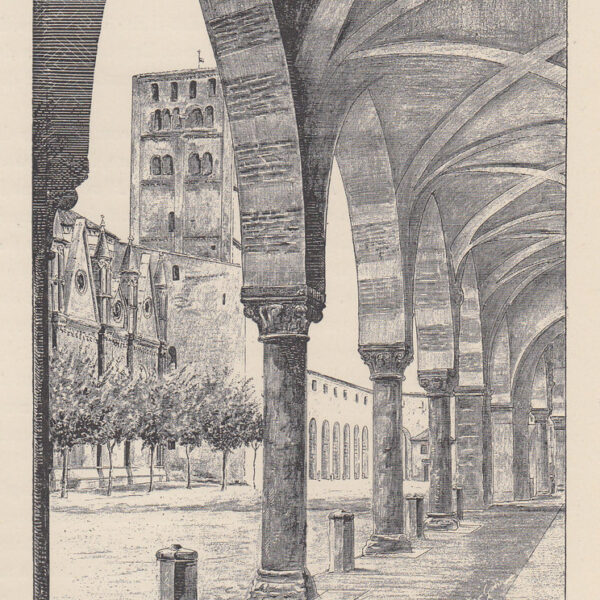 Mantova, Portico del Palazzo Ducale, 1890