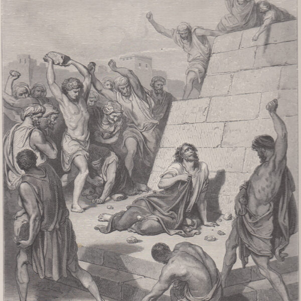 Gustave Dorè (1832-1883), Morte di Stefano