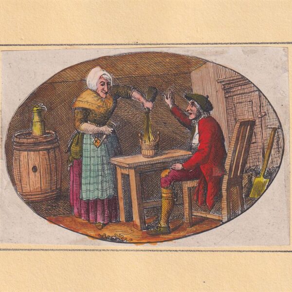 da Adriaen Van Ostade, In una locanda, XVIII secolo