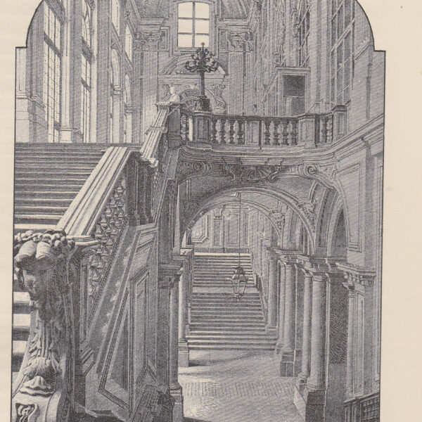 Torino, Scale del Palazzo Madama, 1890