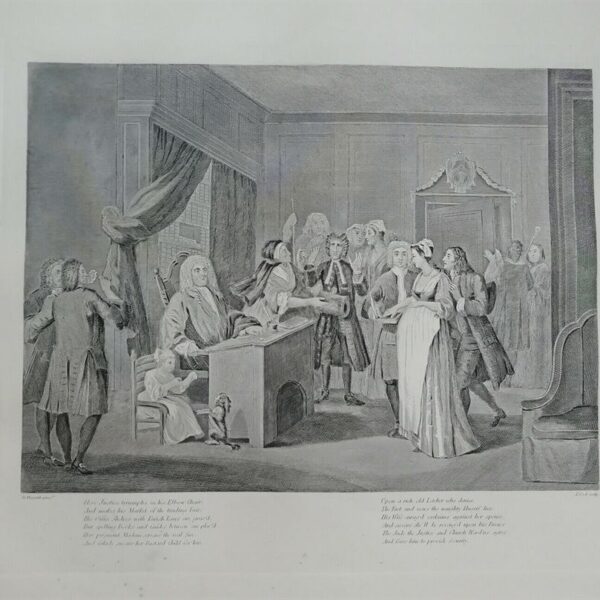 William Hogarth, Woman Swearing a Child, 1822